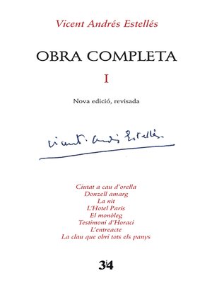 cover image of Obra completa, 1